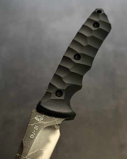 Kobe Exhibition Limited Extremely Rare Extra Thick Kiku Knives Kikuo Matsuda Stout Spear OU31 Steel Black G10