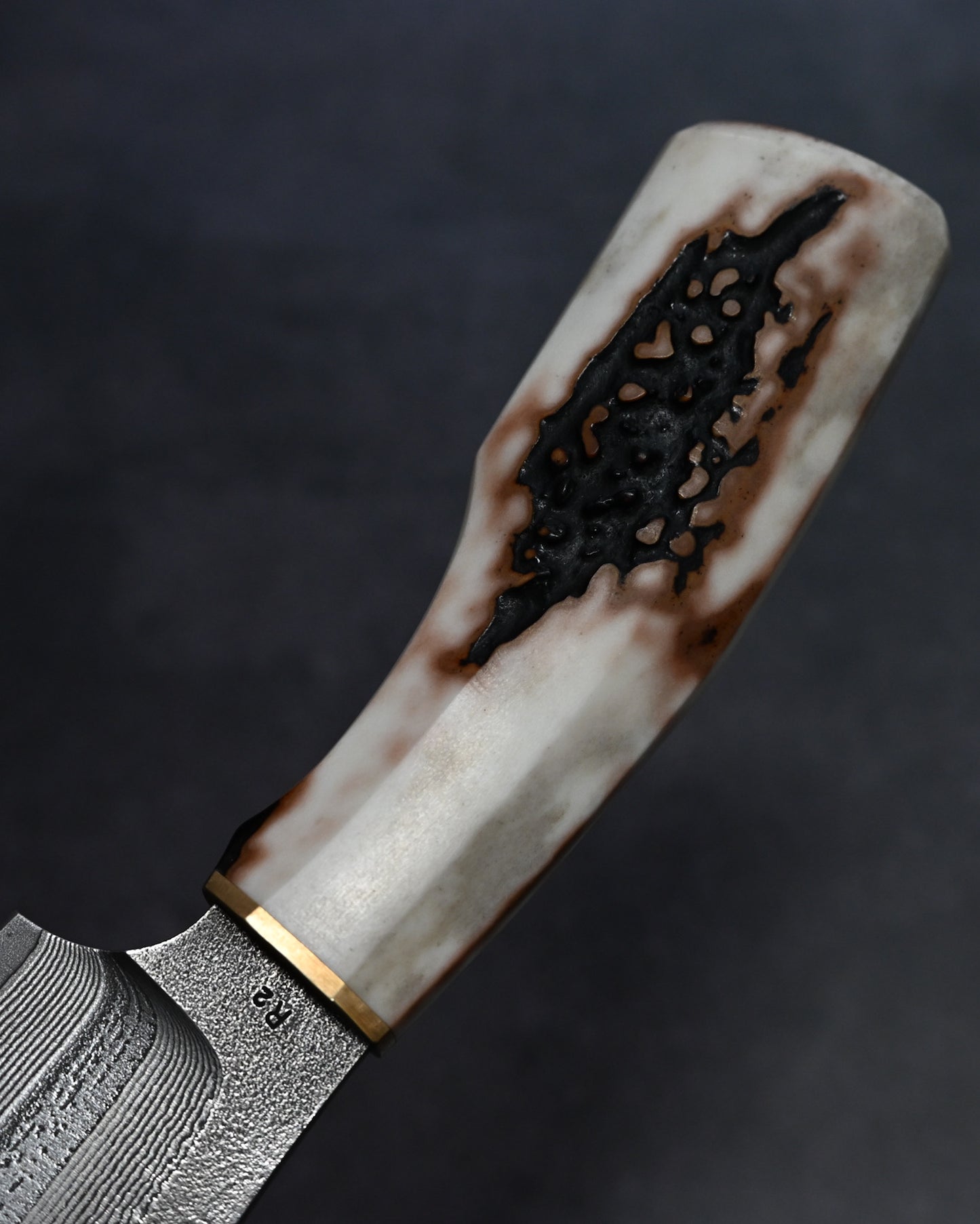 Sunizumi knives “Little Brown ” Full Custom Outdoor Bunka Knife R2 Damascus (#3）