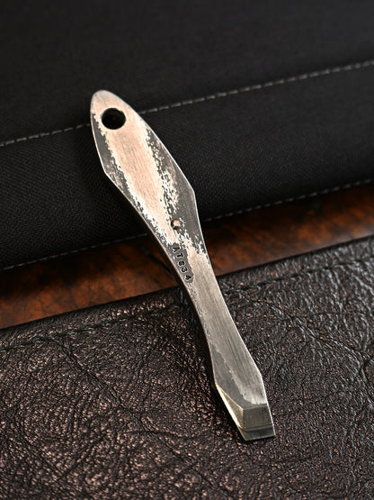 wtopia 2026 SEKI Custom One-Off Gray Swan ATS-34 Laminated Steel EDC Pry Bar