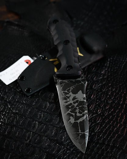 Kiku Matsuda Kikuknives Police Compact Ginza Exhibition Limited Edition｜Popular Limited Model, Hand-Signed, OU-31 Steel, Custom Sheath, Ultra-Rare Collector’s Item