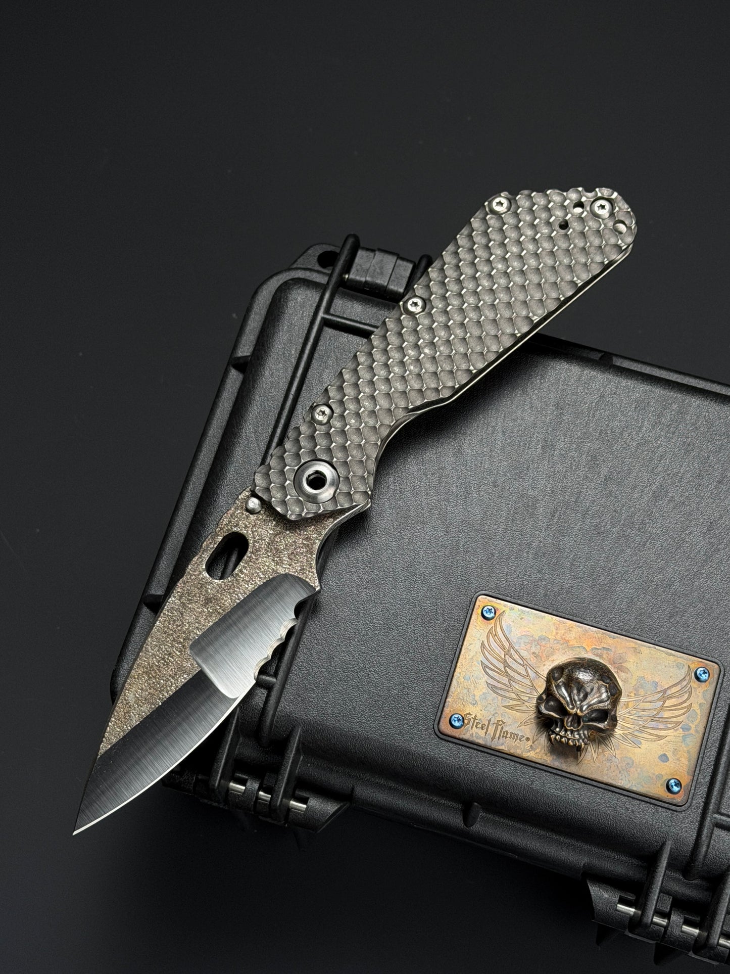 Strider Knives MSC Mike ハンドメイド SMF チタン合金 クレーター仕上げ