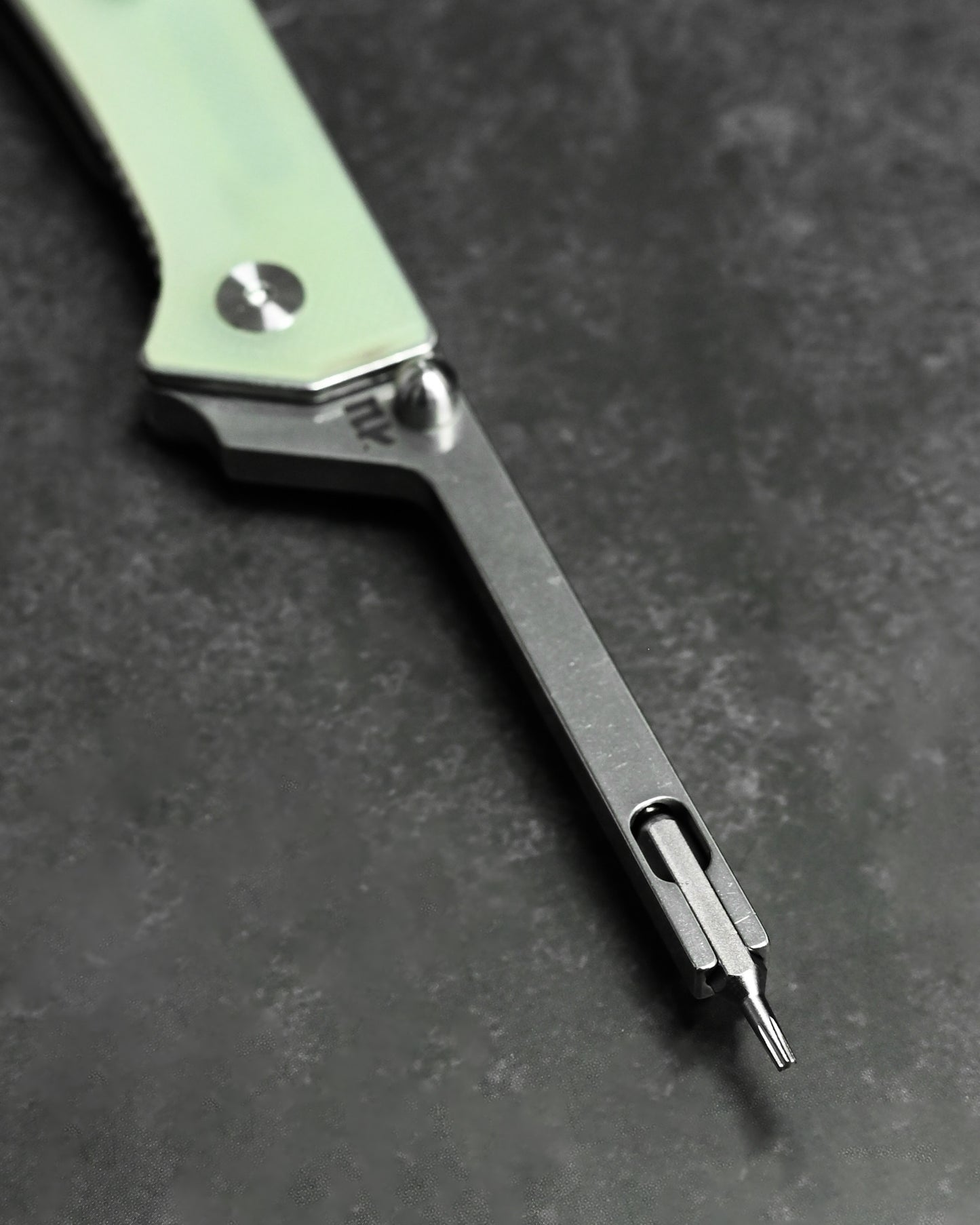 NUKNIVES T33 Multi-Functional Folding Screwdriver – Jade G10 Handle (Includes EDC Pouch)