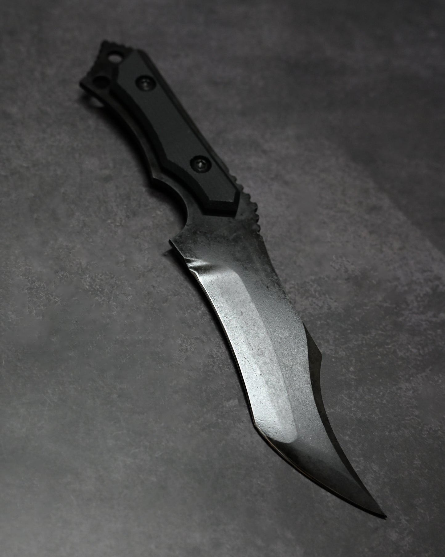 Black-One 日本製 固定刃ナイフ 松田菊男（松田昌之）作｜青紙スーパー鋼｜G10 ブラック