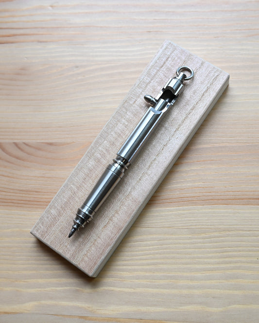 Nakayama Hideotoshi Handmade Tactical Pen – Bolt Action Mechanism | Mechanical Steampunk Aesthetic