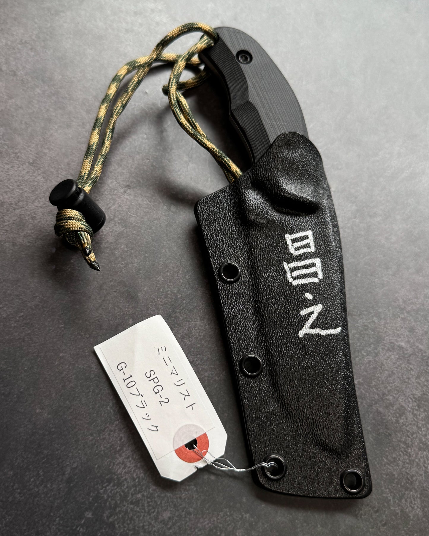 KikuKnives Full Custom Minimalist SPG-2 Laminated Steel　Special Custom Handle  Rare Collector’s Piece
