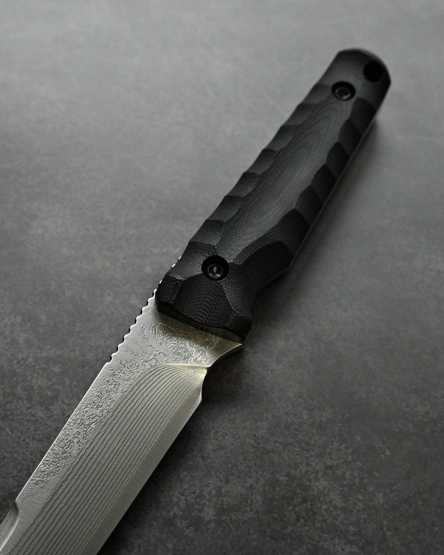Kikuknives Matatabi | SPG2 Laminated Steel × G-10 Black Handle | Kiku Matsuda Custom Knife