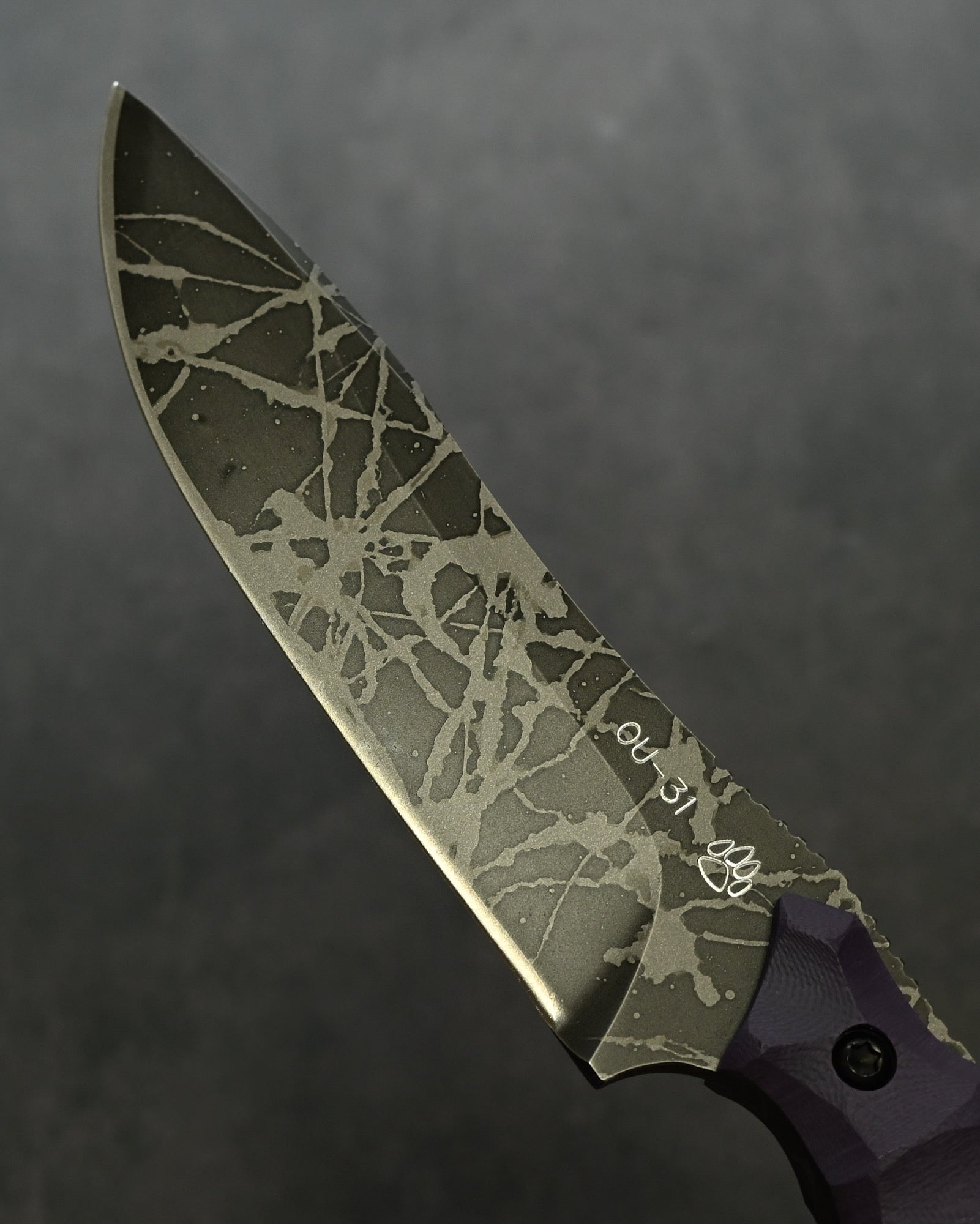 数量限定マサユキBadger（バジャー）—— OU-31鋼 × パープルG10ハンドル