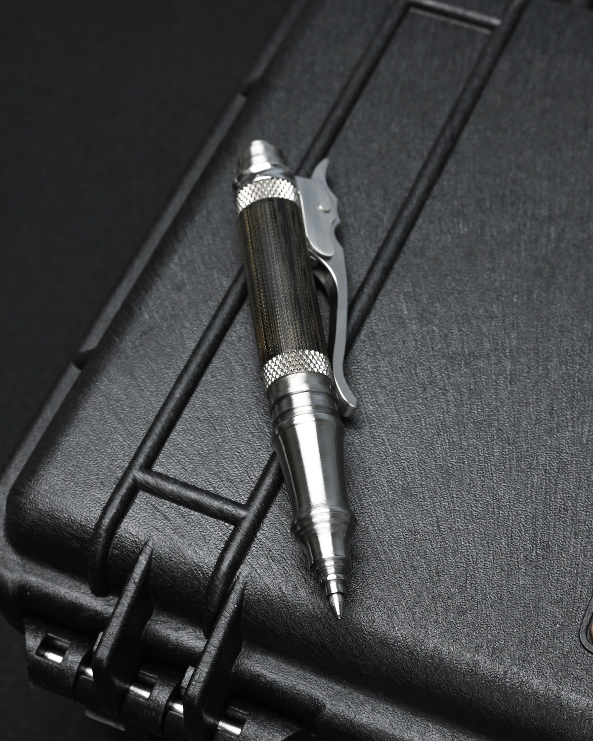 Hidetoshi Nakayama Custom EDC Ballpoint Pen – SUS303 Stainless Steel / Green Micarta / SCHMIDT P900 / Made in Japan