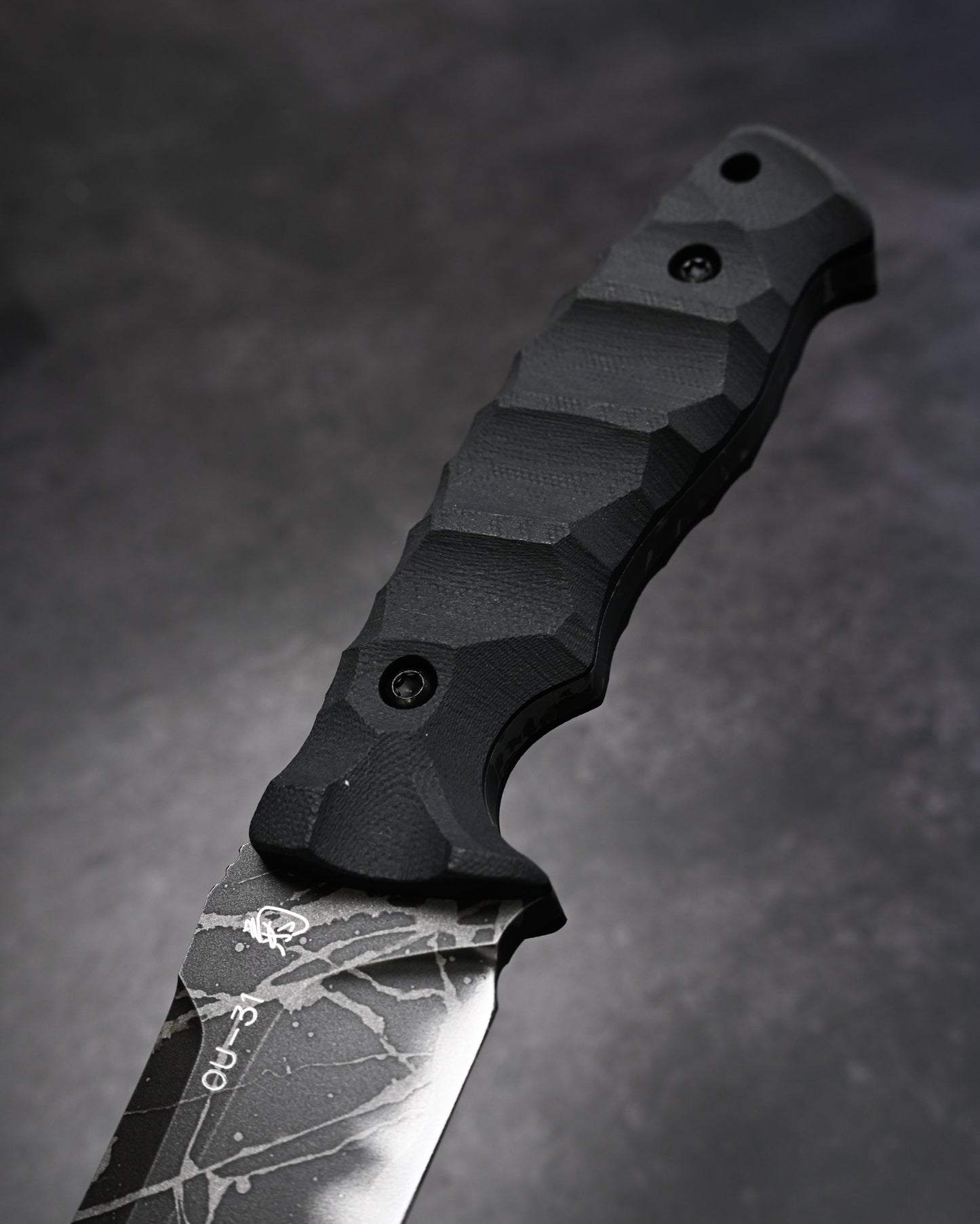 Rare Kiku Knives by Kikuo Matsuda Yukikaze　Custom Outdoor Knife OU-31 Blade