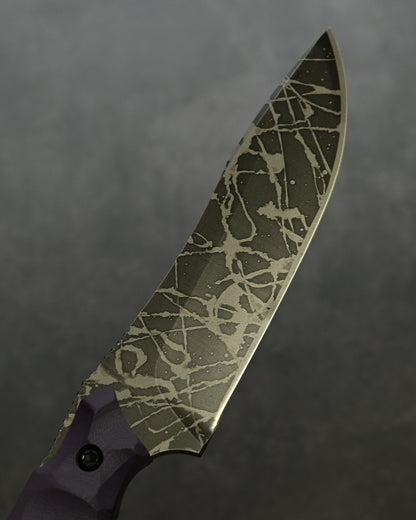 Limited Edition | Masayuki “Badger” — OU-31 Steel × Purple G10 Handle | KIKU-BAG