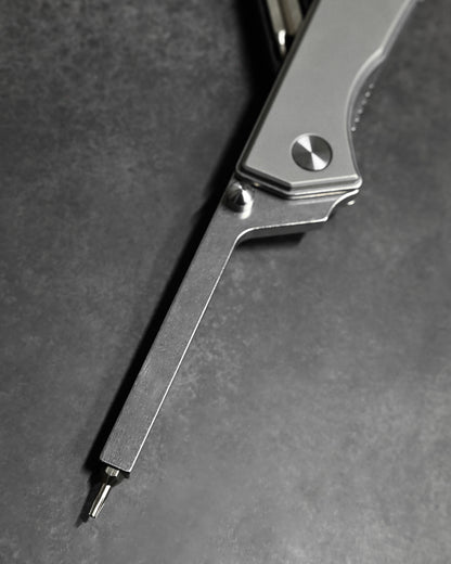 NUKNIVES T33 Multi-Functional Folding Screwdriver – Titanium Alloy Handle (Includes EDC Pouch)