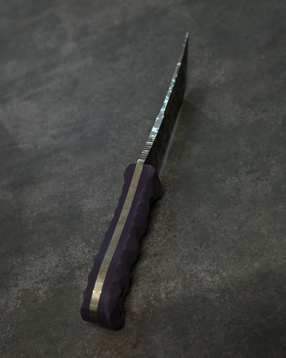 Limited Edition｜Kiku Matsuda — Masayuki Matsuda “Fuuga H&H”｜OU-31 Outdoor Fixed Blade｜Purple G10 Handle｜Handmade in Japan