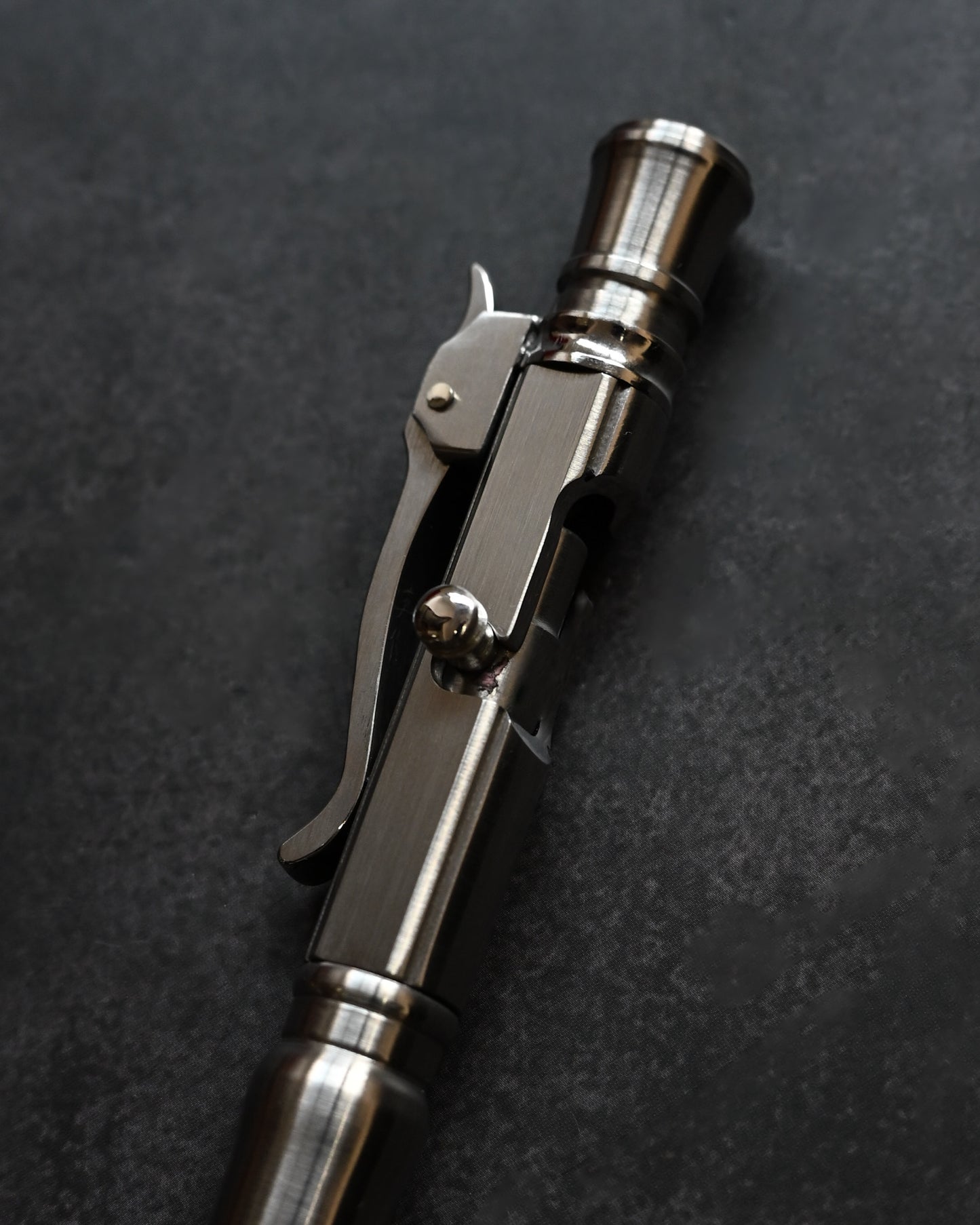 Hidetoshi Nakayama Kyoto Show Edition Stainless Steel Bolt-Action Tactical Pen Type B – Rounded Conical Tip