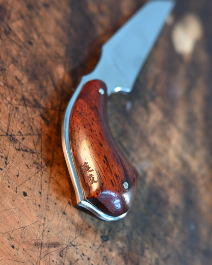 Japanese Masterpiece - Hidetoshi Nakayama's Handmade Gun-Grip Knife, VG10 Steel, American Rosewood Handle