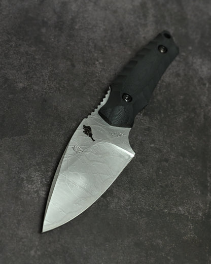 極稀少｜琵琶湖特別モデル｜松田菊男「湖風」｜14C28N アウトドア直刀｜G10ハンドル