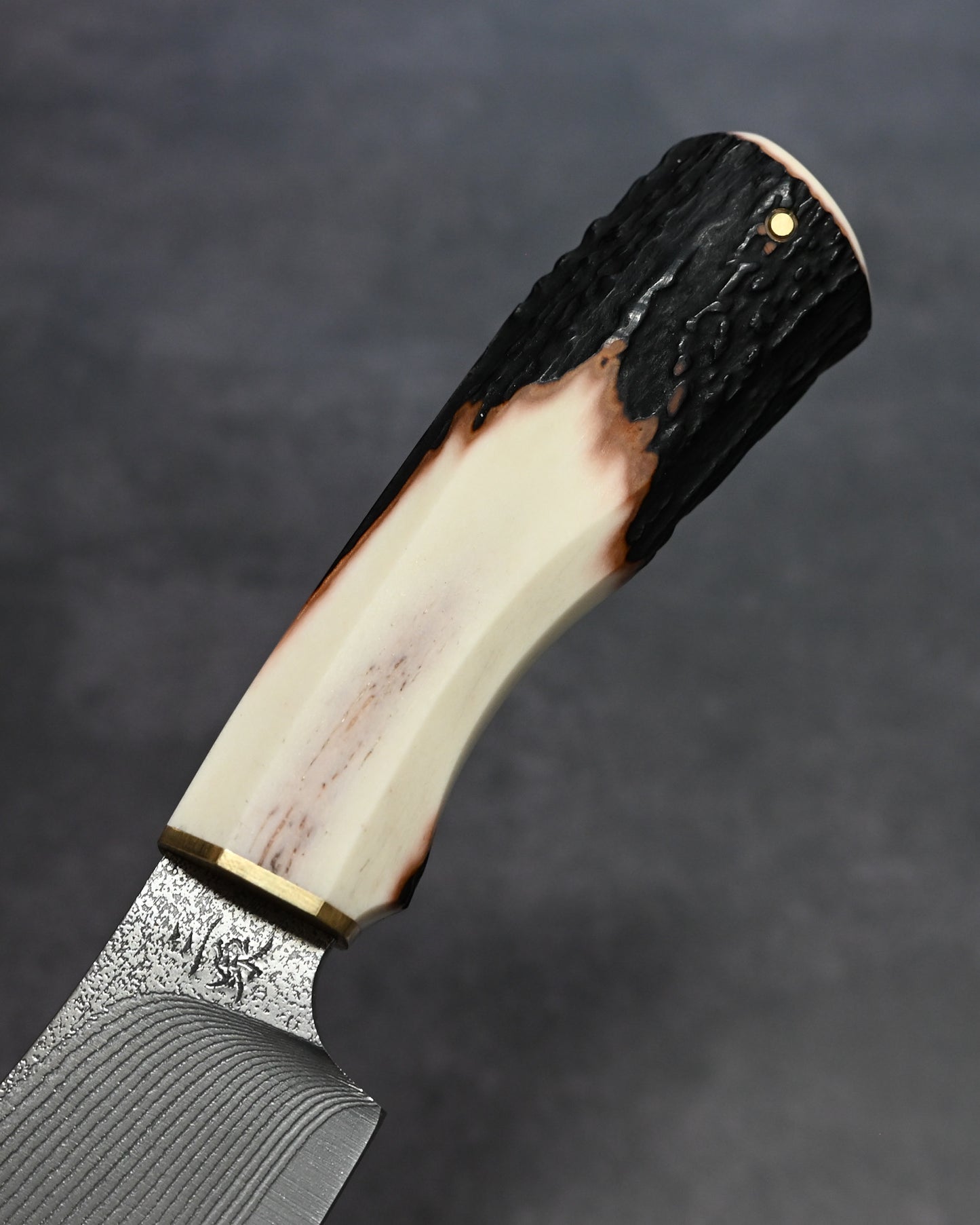 Sunizumi Knives “Little Brown” Full Custom Outdoor Bunka Knife Ginsan Damascus (#7)