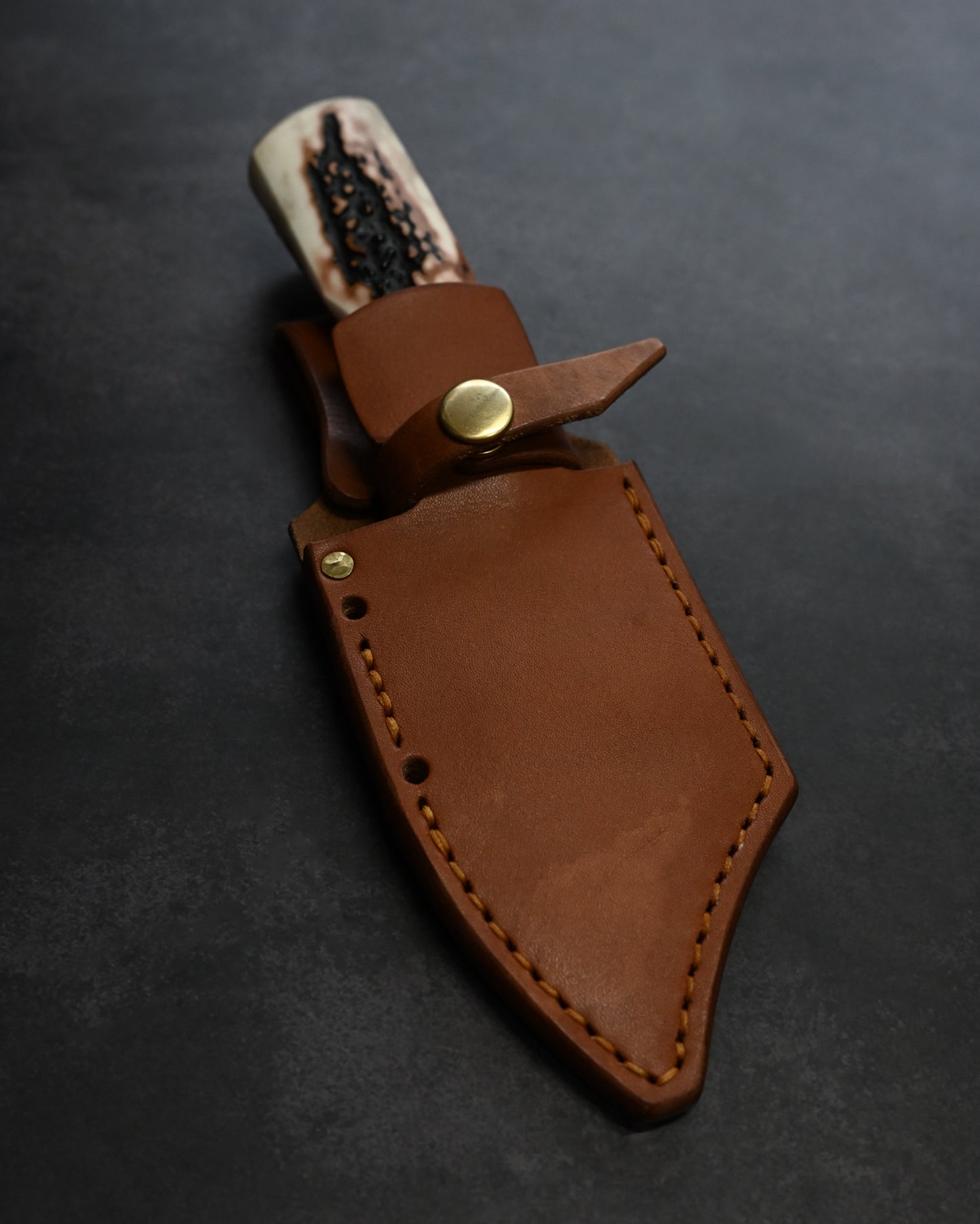 Sunizumi knives “Little Brown ” Full Custom Outdoor Bunka Knife R2 Damascus (#3）