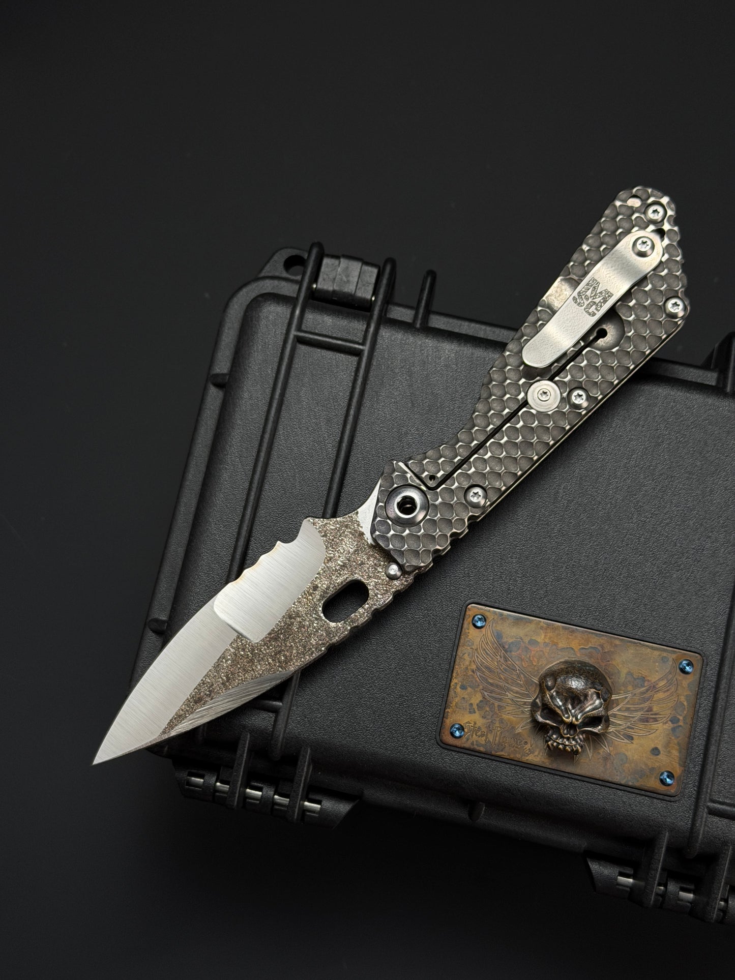 Strider Knives MSC Mike ハンドメイド SMF チタン合金 クレーター仕上げ