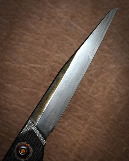 Highly Recommended Artist Piece — Extremely Rare Yukio Nibu Custom Folding Knife Tokyo Exhibition Model No. R8-1 HiKōMori Heavy-Spine Build