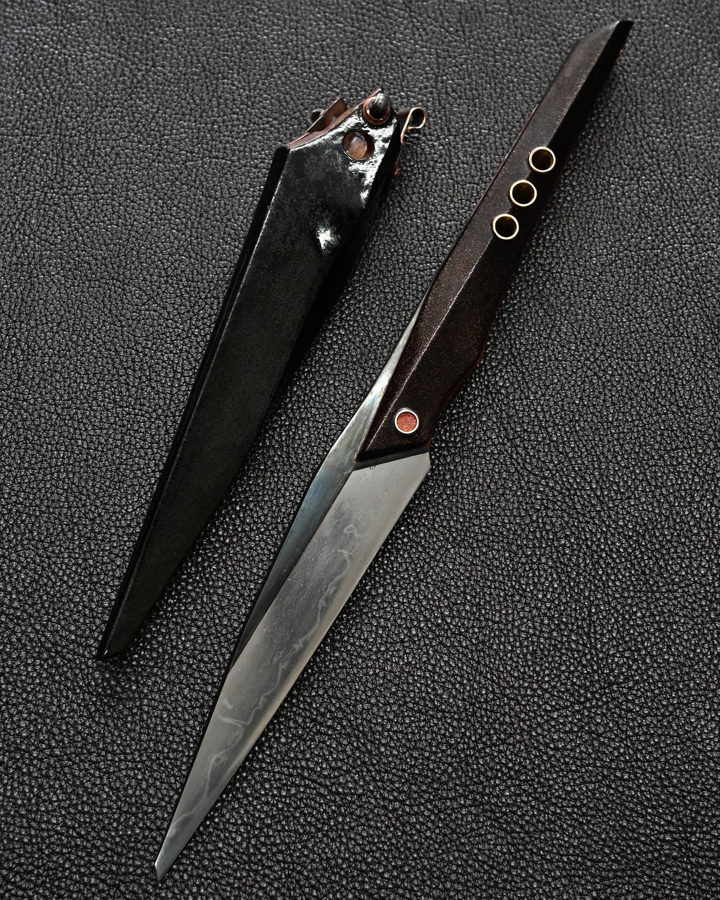 Recommended Artist Yukio Nibu One-Off Custom Knife No. R7-24 Reclaimed Japanese Sword Fragment