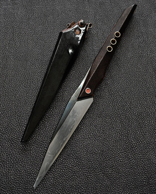 Recommended Artist Yukio Nibu One-Off Custom Knife No. R7-24 Reclaimed Japanese Sword Fragment