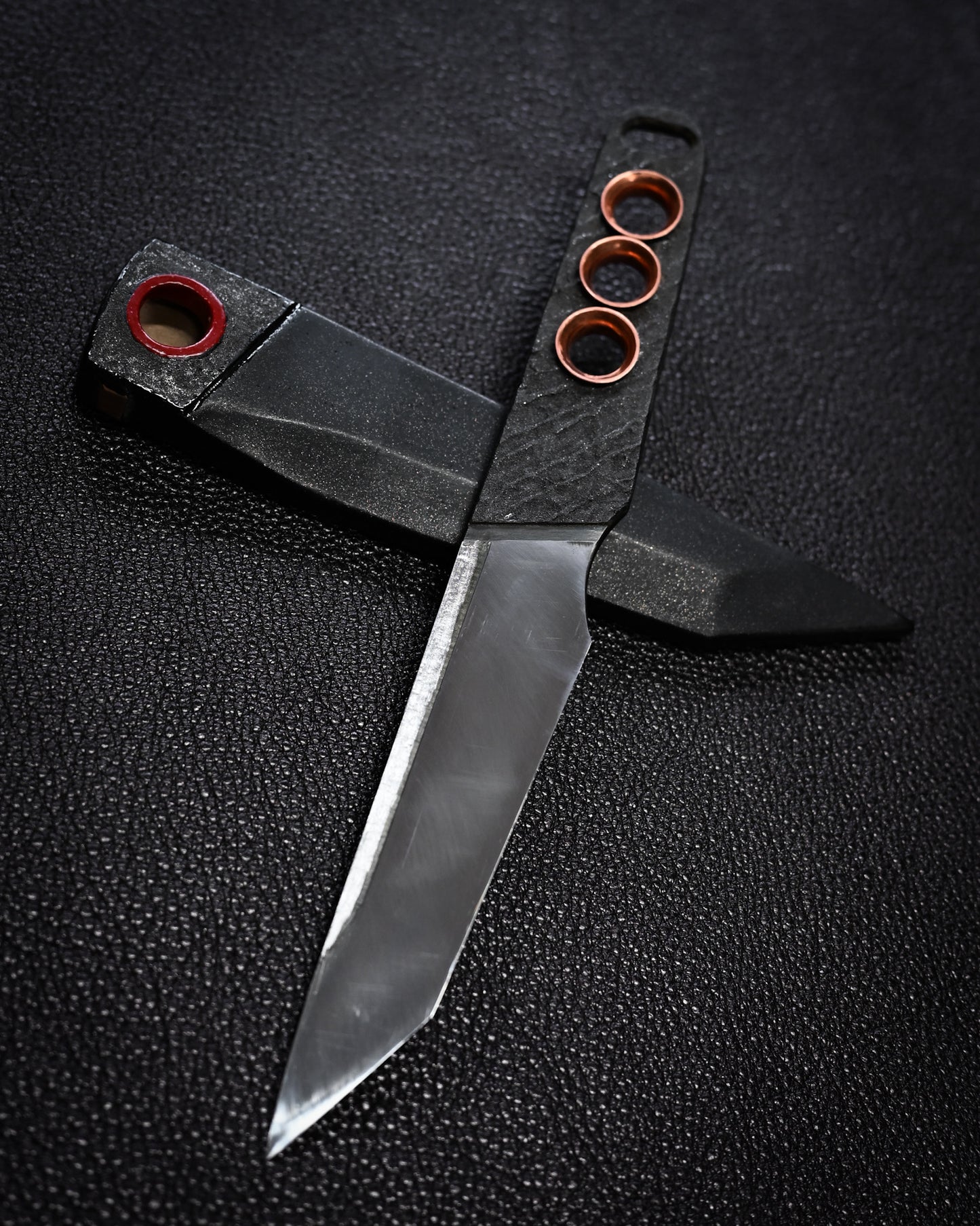 Recommended Artist Yukio Nibu One-Off Custom Knife No. R8-9 Forged from Vintage Hand-Forged Blade Steel