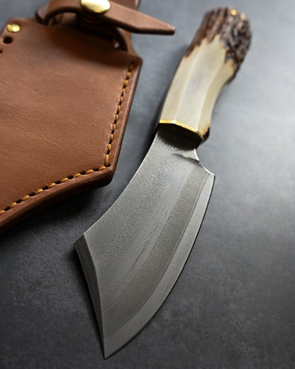 Sunizumi Knives “Little Brown” Custom Outdoor Bunka – R2 Laminated Steel (#1)