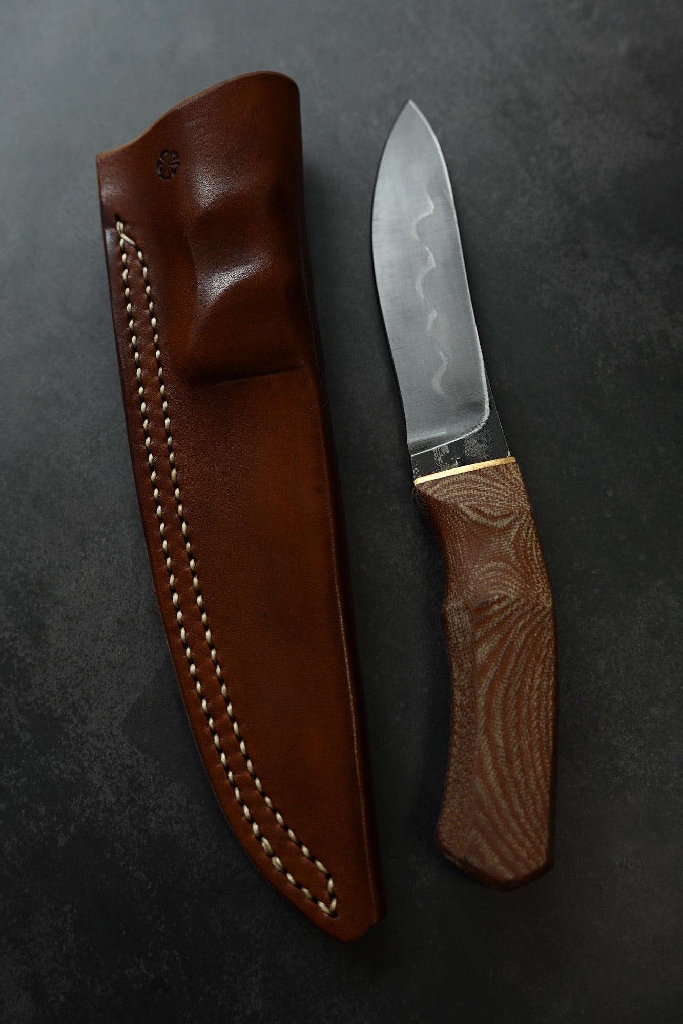 Wtopia Arawashi WP2 Straight Knife Japanese Made  Westinghouse Micarta
