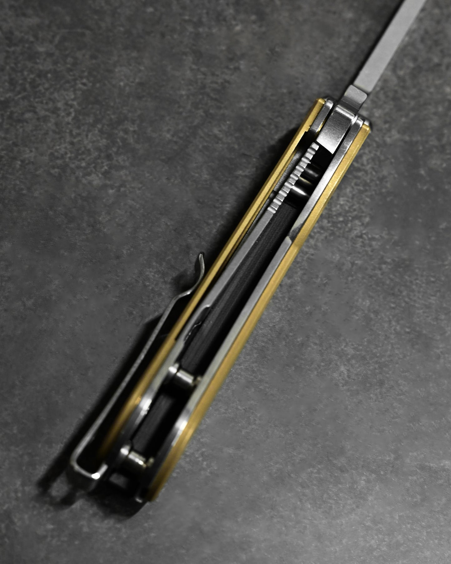 NUKNIVES T33 Multi-Functional Folding Screwdriver – Brass Handle (Includes EDC Pouch)