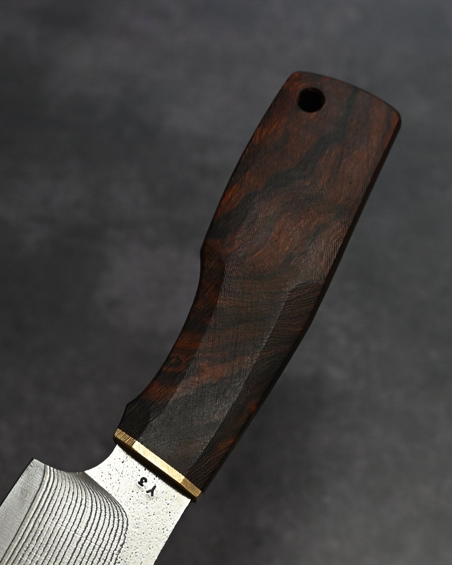 Sunizumi Knives “Little Brown” Full Custom Outdoor Bunka Knife Ginsan Damascus (#10)