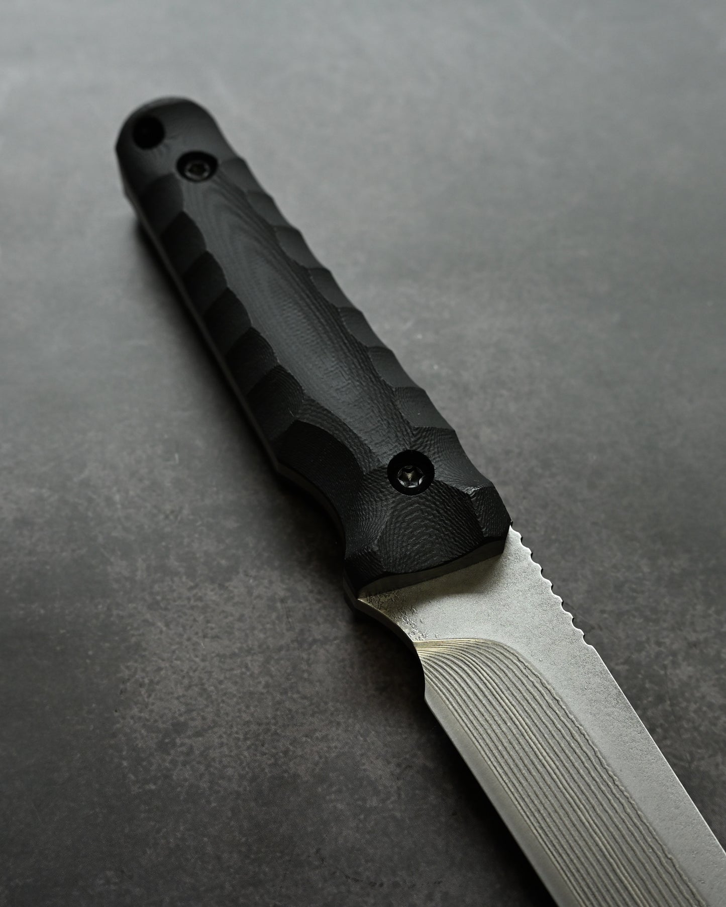 Kikuknives Matatabi | SPG2 Laminated Steel × G-10 Black Handle | Kiku Matsuda Custom Knife