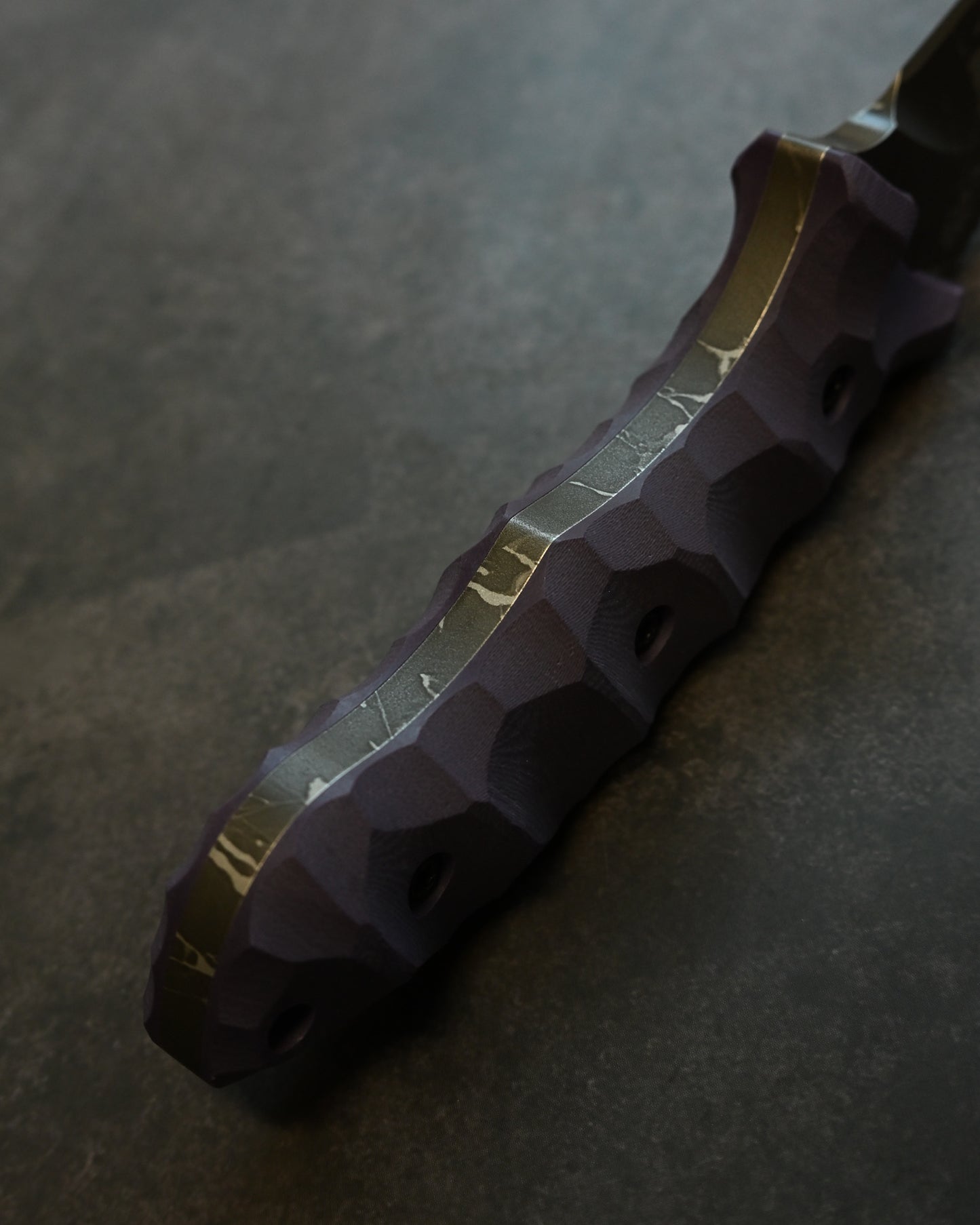 極稀少｜琵琶湖展会版｜松田昌之（松田菊男の二代目）「紫電 Shiden」｜OU-31 極厚アウトドア直刀｜G10ハンドル