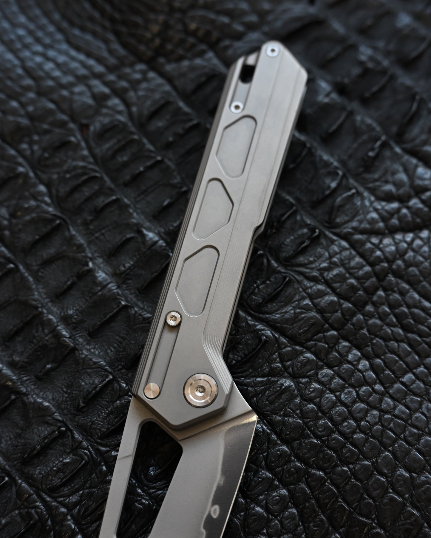 TACRAY DT03 Folding Cooking Knife (Titanium Handle | SRS13 Blade)