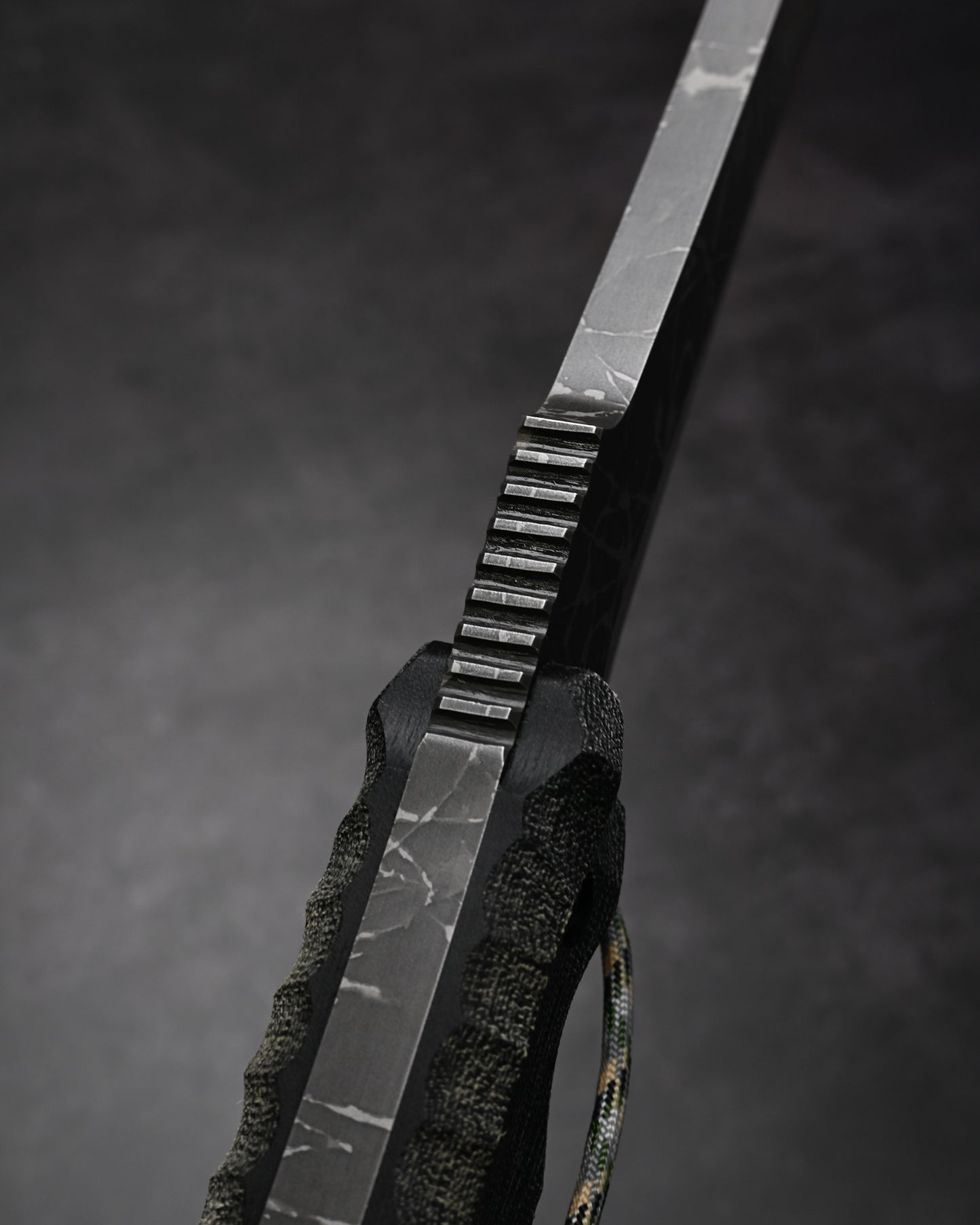 極めて希少 Kiku Knives 松田菊男 雷神 極厚刃カスタムアウトドアナイフ OU-31ブレード