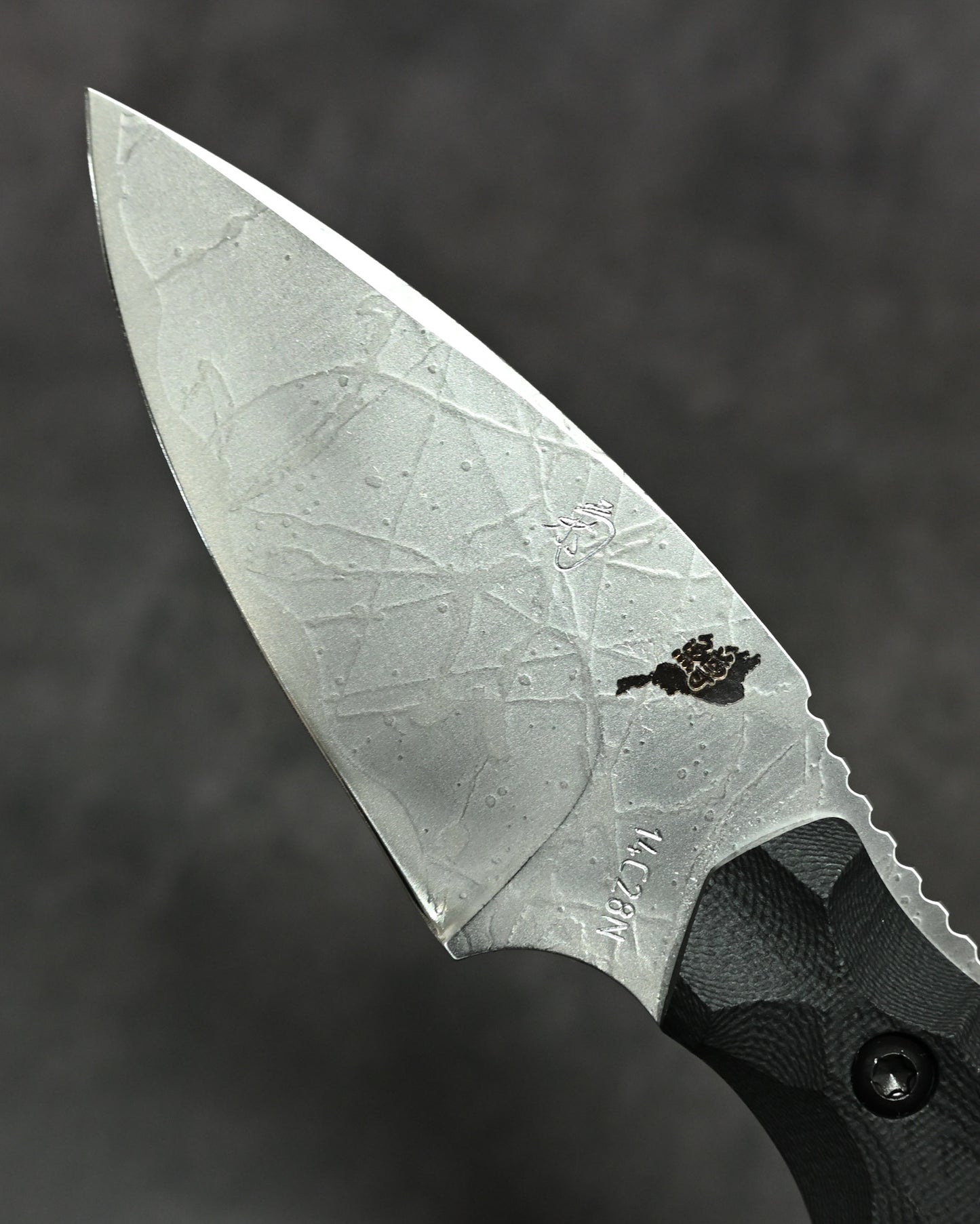 極稀少｜琵琶湖特別モデル｜松田菊男「湖風」｜14C28N アウトドア直刀｜G10ハンドル