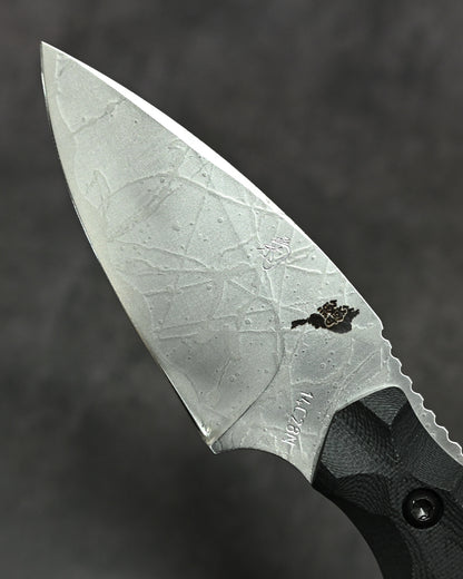 極稀少｜琵琶湖特別モデル｜松田菊男「湖風」｜14C28N アウトドア直刀｜G10ハンドル