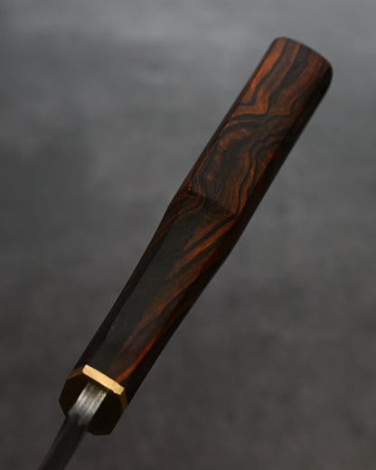 Sunizumi Knives “Little Brown” Full Custom Outdoor Bunka Knife SPG2 Damascus (#6)