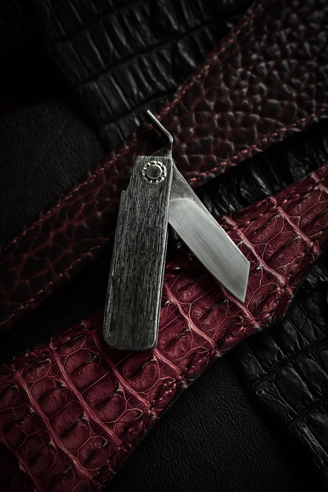 日本製 田代雅之 S702 One-Off 青紙 肥厚守 EDC カスタムフォールディングナイフ