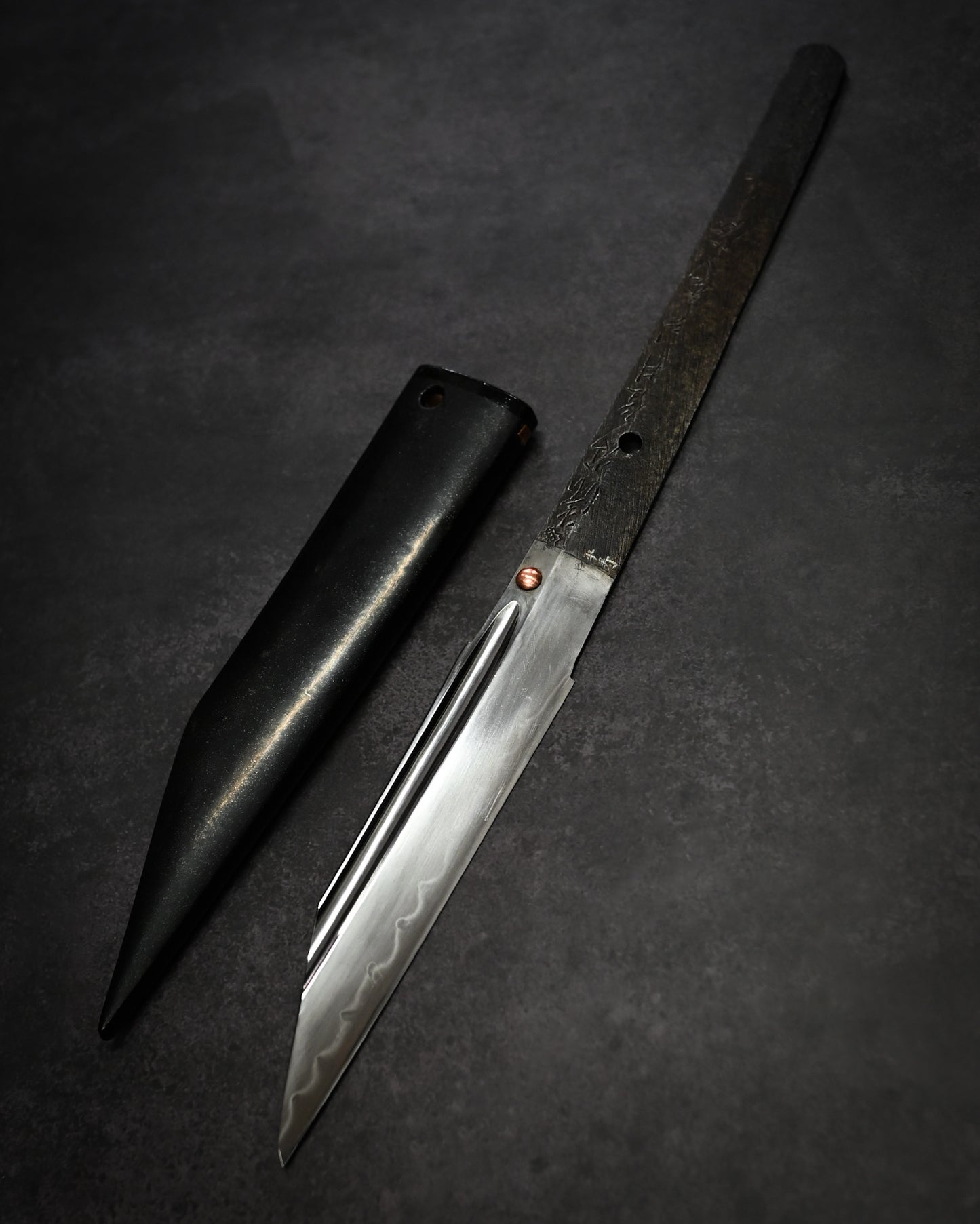Yukio Nibu – One-Off Custom Knife R8-14 Reclaimed Seki Military Sword Fragment