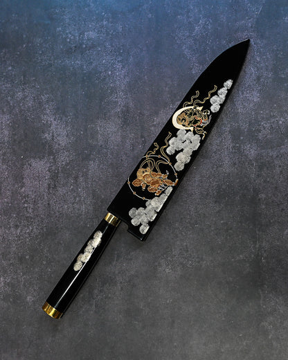 Takeshi Saji Damascus Chef Knife 250mm – Japanese Wa Handle with Makie Lacquer Saya  Handmade in Japan