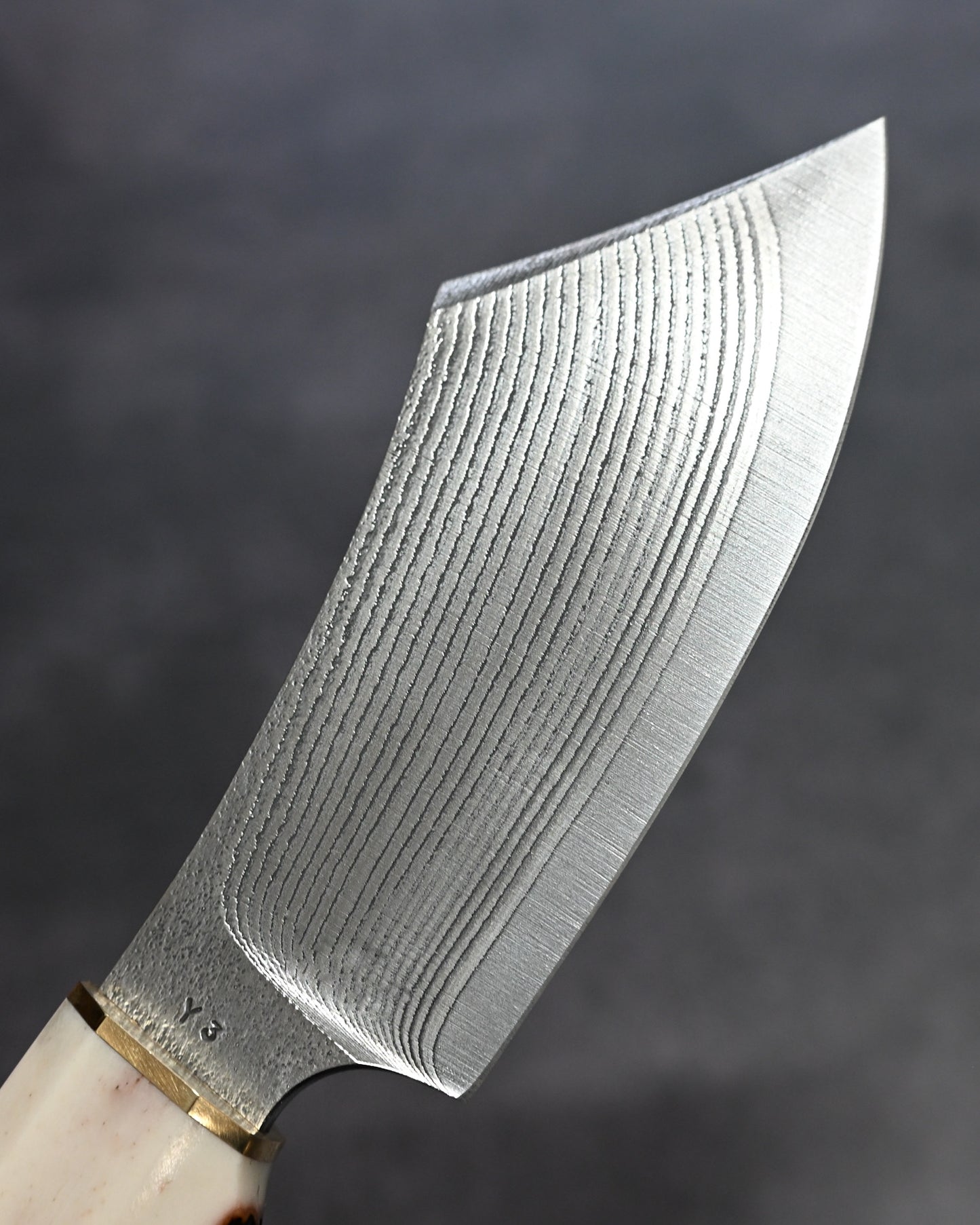 Sunizumi Knives “Little Brown” Full Custom Outdoor Bunka Knife Ginsan Damascus (#7)