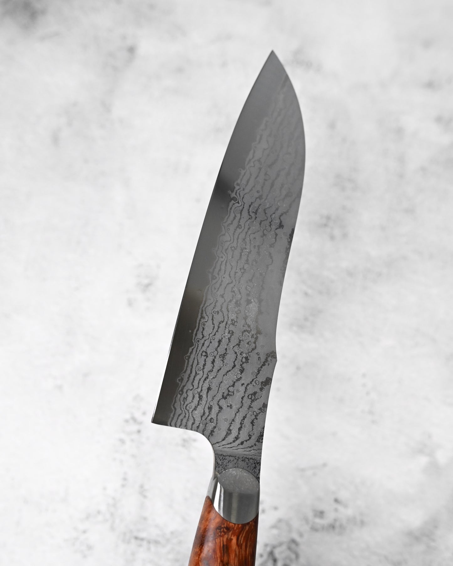 Japan Made Hiroshi Saito Handmade SG2 Damascus Chef Knife｜Karin Wood Handle｜Hand-Polished Blade