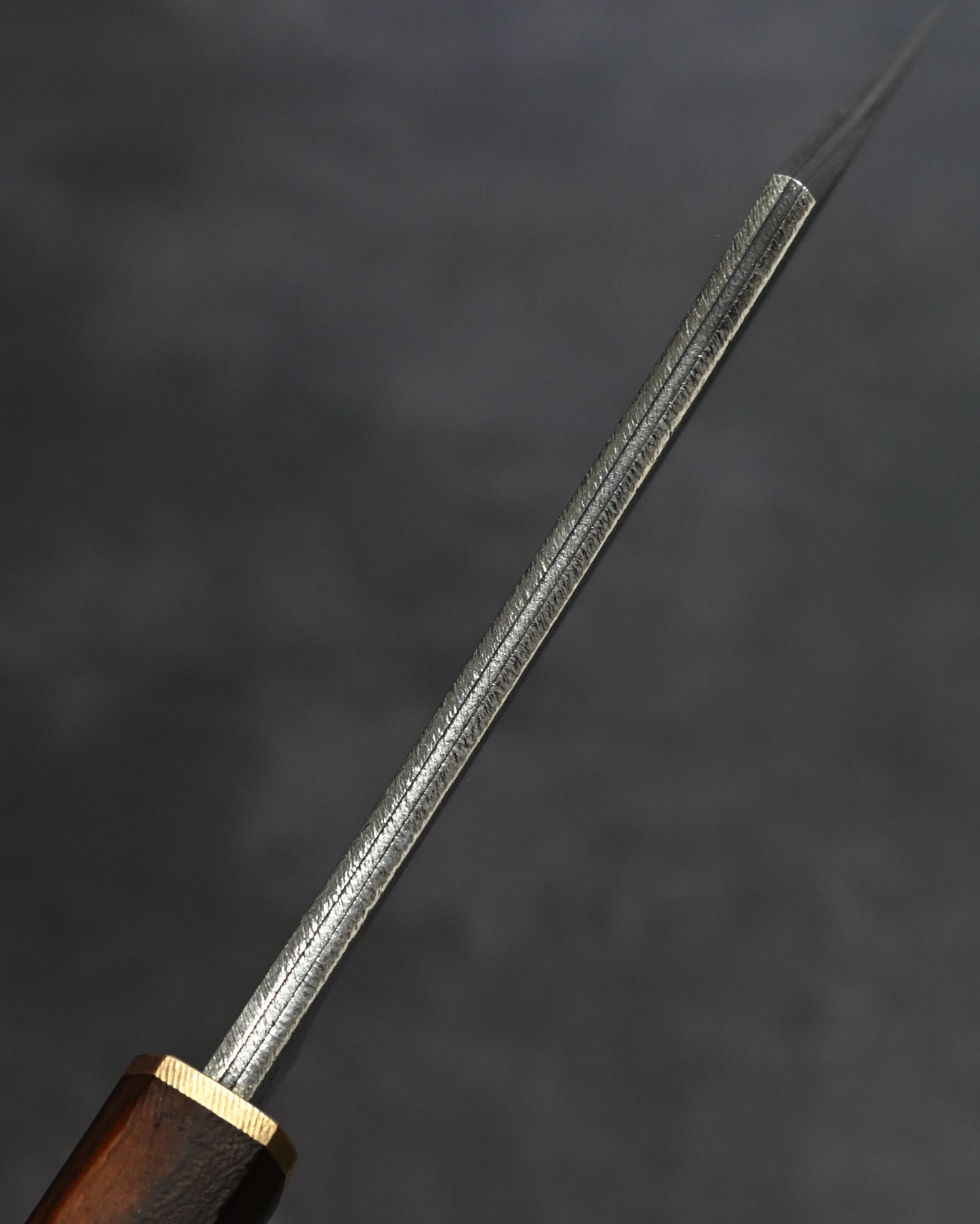 Sunizumi Knives “Little Brown” Full Custom Outdoor Bunka Knife Ginsan Damascus (#10)