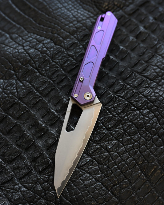 TACRAY DT03 Folding Cooking Knife – Purple (Limited Color)