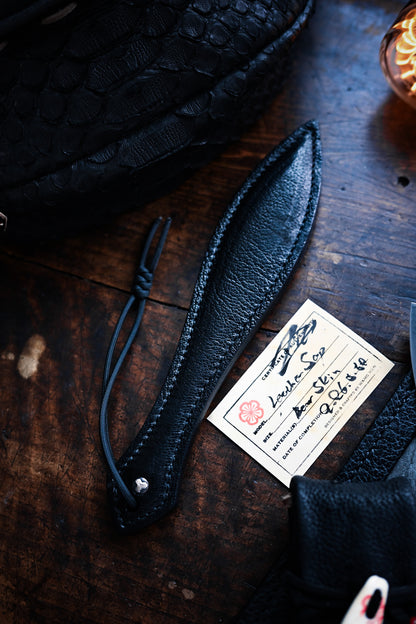 Sunizumi Shoten × Wtopia EDC Leather Slapper  Rare Bear Leather Handmade in Tokyo