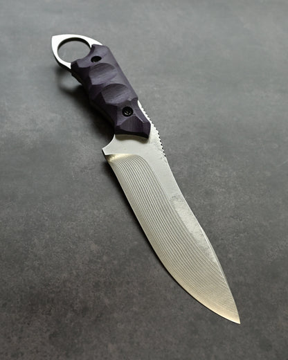 Kikuknives Badger | SPG-2 × Purple G10 | Masayuki Custom Knife [KIKU-BAG]