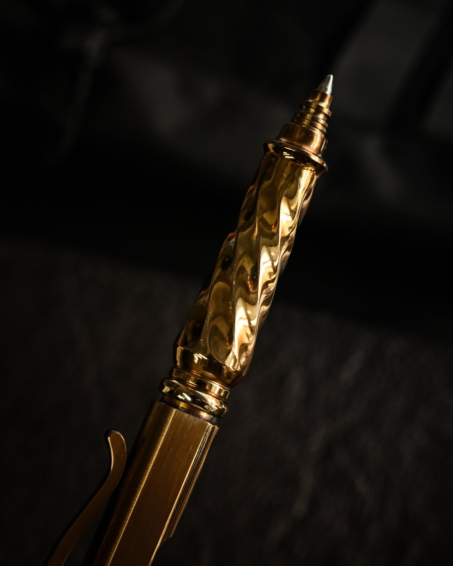 Hidetoshi Nakayama New Custom Tactical Pen Twist Pattern Body ＋ Damascus Blade Head