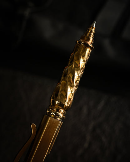 Hidetoshi Nakayama New Custom Tactical Pen Twist Pattern Body ＋ Damascus Blade Head