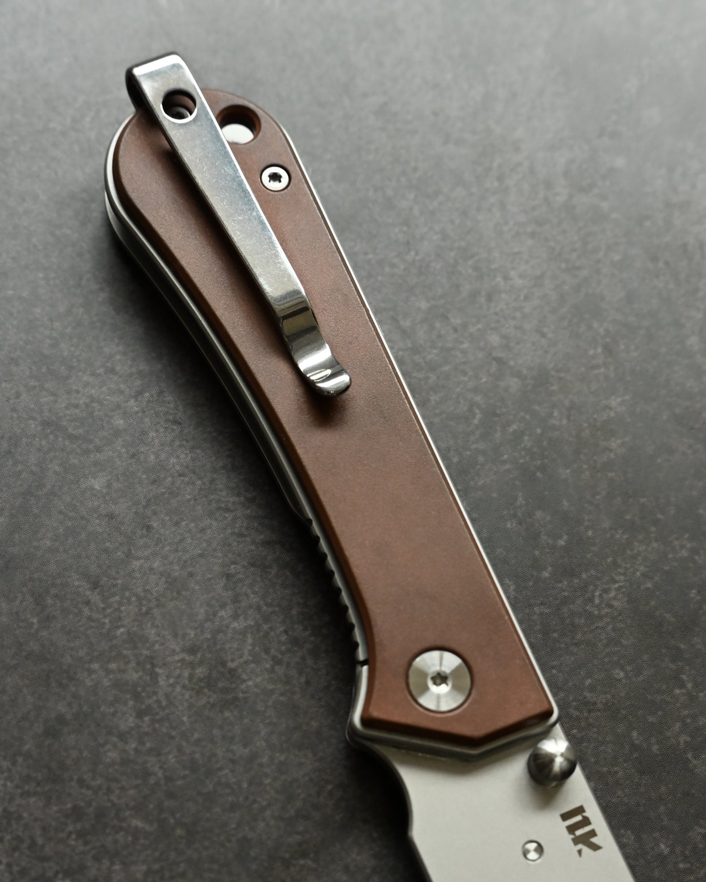 NUKNIVES Copper Handle Quick-Open Replaceable Blade Utility Knife | Kumpanter U23