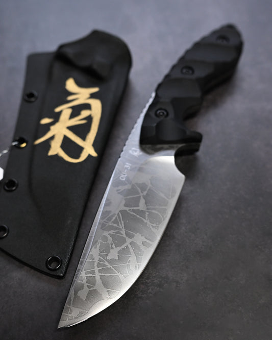 [Ginza Exhibition Limited Edition] Kiku Knives Kikuo Matsuda Hashinau Kamuy OU-31 Satin Finish Extra-Thick Blade  Rare Configuration